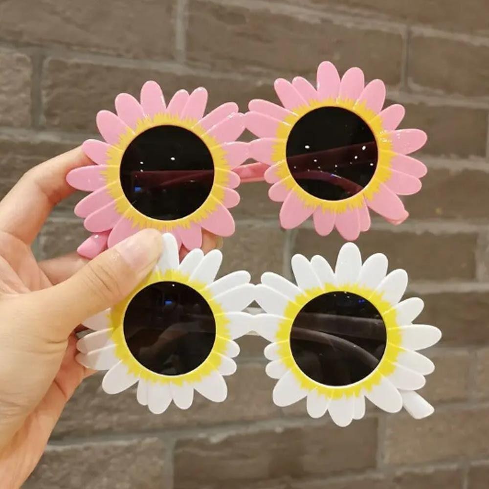 WUPEI Daisy Shades, Photograph Props แว่นตา Sun ดอกไม้รูปร่างแว่นตาดอกไม้, ขนาดใหญ่กรอบ Party แว่นตาตลก - รูปที่ 2