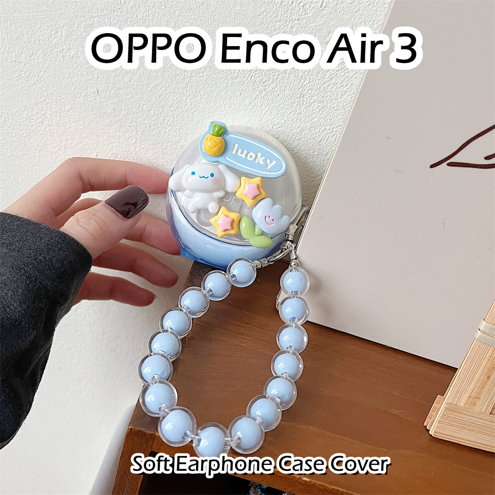 【พร้อมส่ง】เคสหูฟัง ซิลิโคนนิ่ม ลายหัวใจ สีดํา สําหรับ OPPO Enco Air 3 DIY – โปรปัง