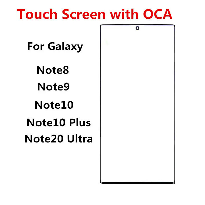 อะไหล่หน้าจอสัมผัส LCD ด้านหน้า ด้านนอก แบบเปลี่ยน สําหรับ Samsung Galaxy Note 20 Ultra 10 Plus 9 8