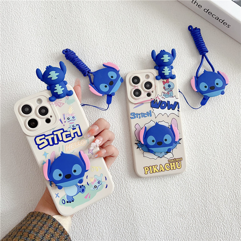 3D น่ารัก การ์ตูน เคส For OPPO Reno11 Reno10 Pro Plus Reno8T 4G Reno 10X ZOOM Reno2 RenoZ R17 R17Pro เคสมือถือ Pupil Eye Carry A Doll Disney Soft TPU Case Cartoon Butterfly Planet Stitch Protective Cover