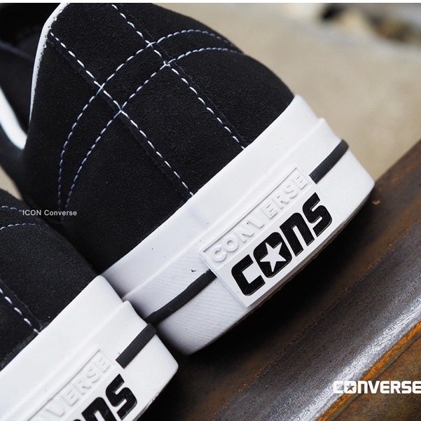 ♞Converse One Star PRO OX - Black  #ฟรีเชือกดำ #แท้ #พร้อมถุงshop แฟชั่น   Hot sales รองเท้า train