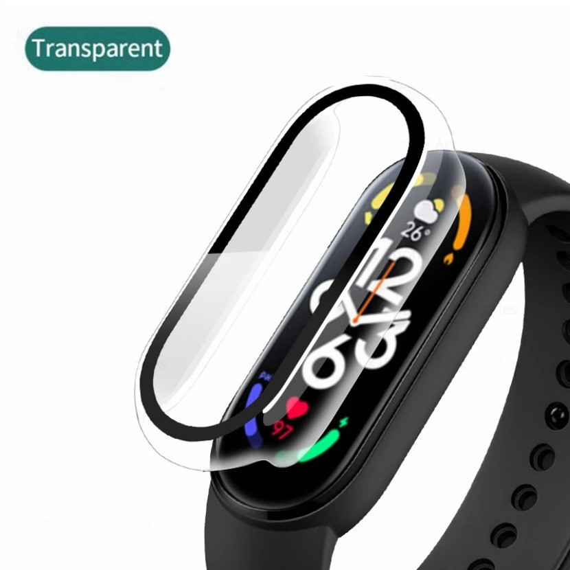 เคส + กระจก สําหรับ Xiaomi Mi Band 8 7 NFC อุปกรณ์เสริม เคส + ฟิล์ม ครอบคลุมเต็มรูปแบบ ฝาครอบป้องกัน Miband 7 8 ป้องกันหน้าจอ