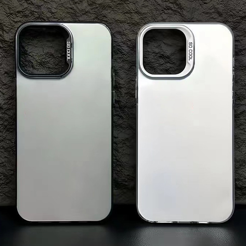 เคสแข็ง เนื้อแมตต์ สีเงิน หรูหรา สําหรับ Samsung Galaxy S24 S23 FE S22 Plus S21 Ultra S20 Note 20 Ultra