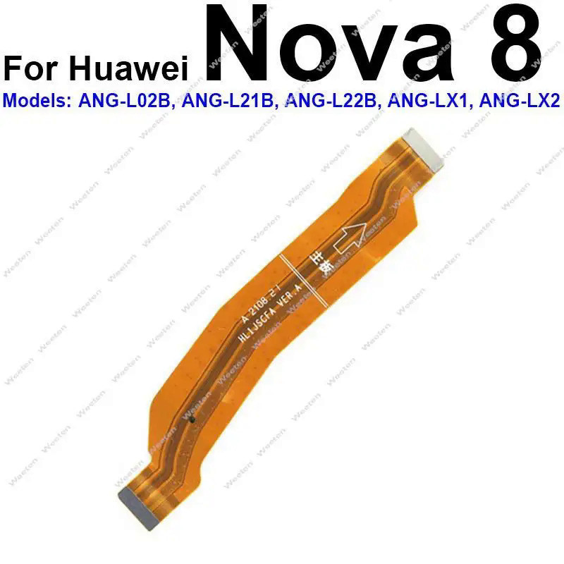 สําหรับ Huawei Nova Y90 Y70 Plus Nova 8 9 10 Pro 8Se 9Se เมนบอร์ดหลัก หน้าจอ LCD เมนบอร์ดเชื่อมต่อ สายเคเบิลอ่อน