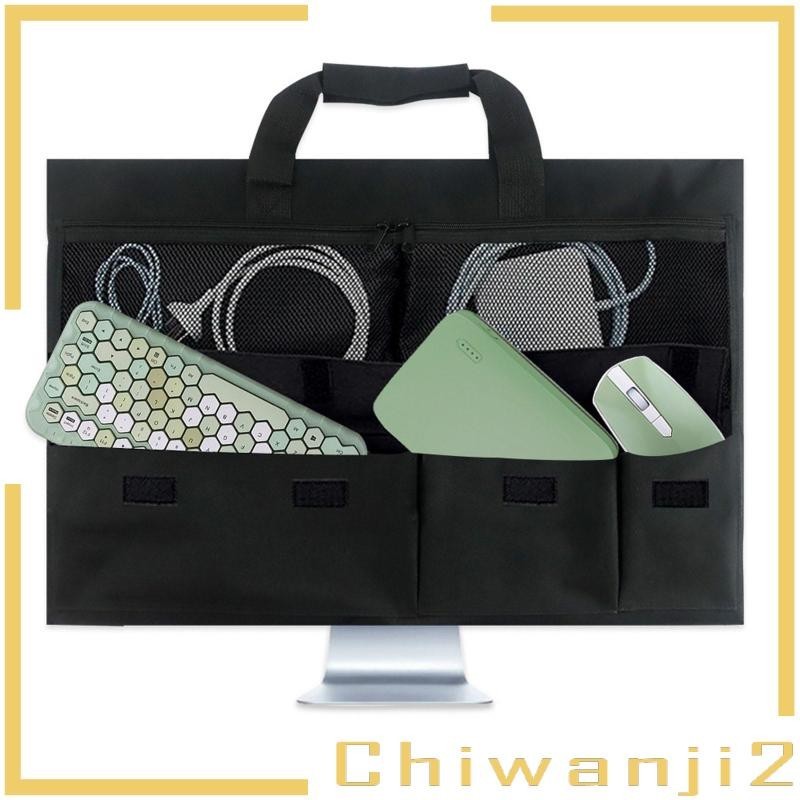 [Chiwanji2] กระเป๋าเคสใส่คอมพิวเตอร์ หลายช่อง หน้าจอ 24 นิ้ว สําหรับเดินทาง