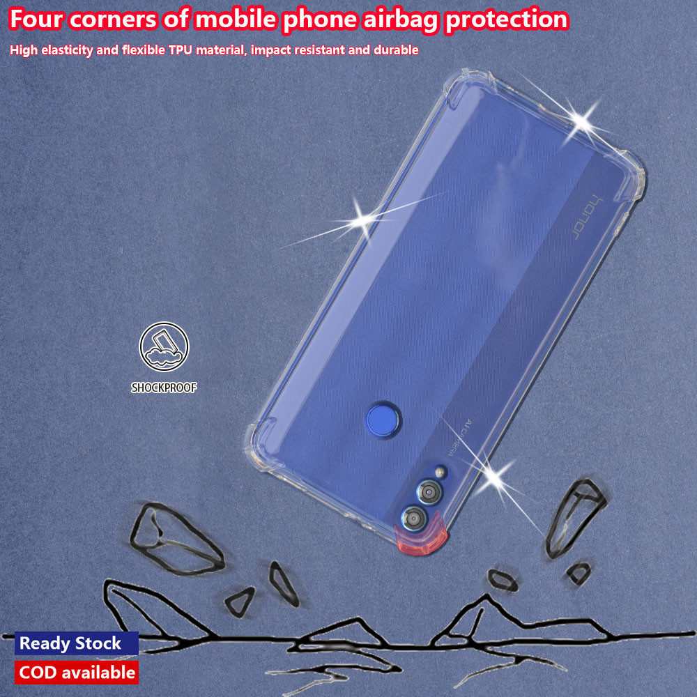 เคสโทรศัพท์มือถือ ยางนิ่ม แบบใส กันกระแทก สําหรับ Huawei Honor 8X Max Y Max View 10 Lite JSN-L11 21 22 42 ARS-L22