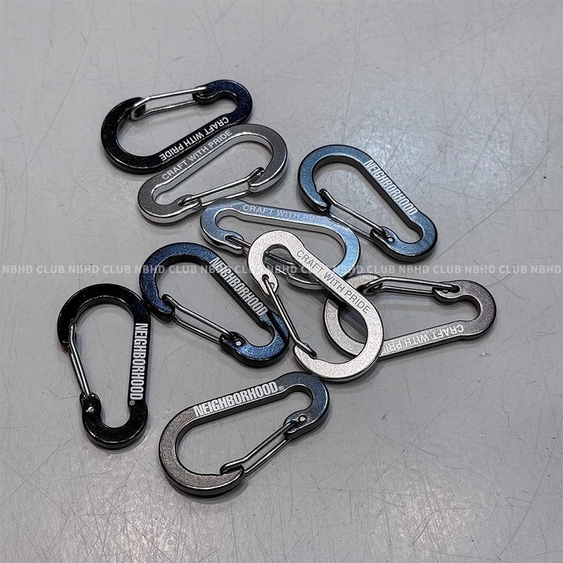 Street Wear Key Ring Key Chain Carabiner Aluminium Alloy Spring Chain Key Hook