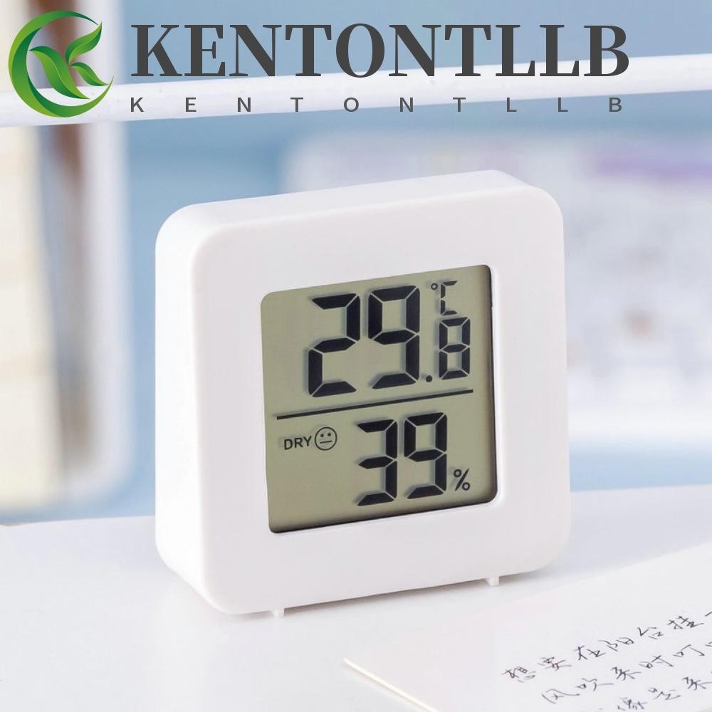 Kentontllb เครื่องวัดอุณหภูมิดิจิทัล LCD ไฮโกรมิเตอร์ พลาสติกอิเล็กทรอนิกส์ หลายสถานการณ์ ที่ละเอียดอ่อน แม่นยํา เกจวัดอุณหภูมิในร่ม