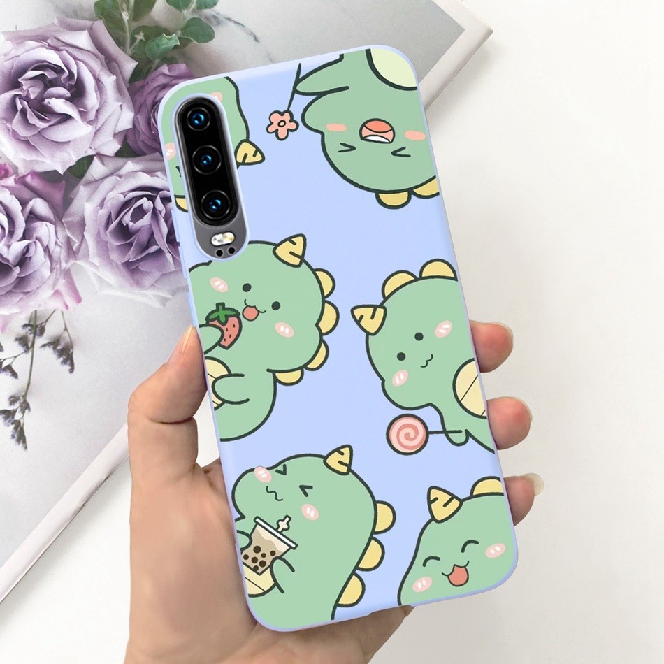 เคสโทรศัพท์มือถือ ซิลิโคนนุ่ม ลายการ์ตูนแมว ไดโนเสาร์ นักบินอวกาศน่ารัก สําหรับ Huawei P30 P30Pro P30 Pro P 30 30Pro