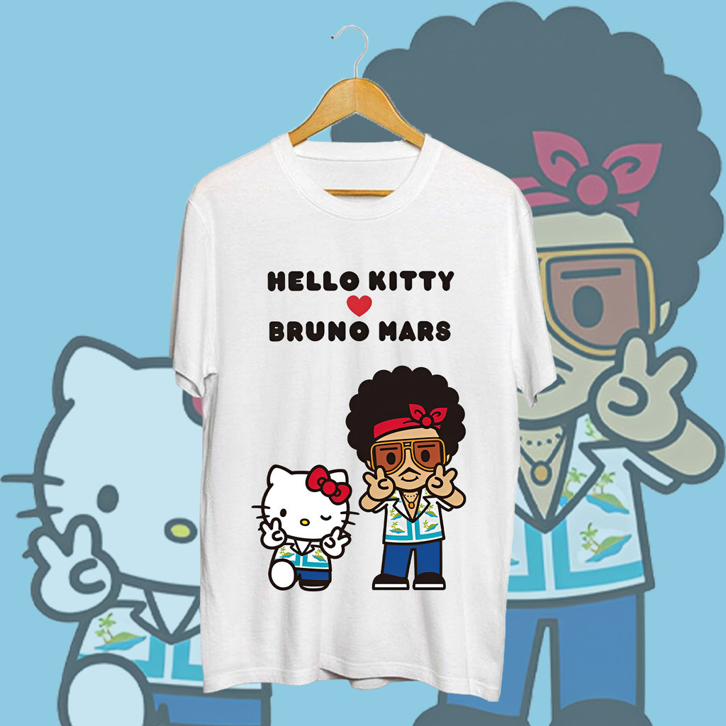 2024 Bruno Mars Concert In Thailand เสื้อยืด Bruno Mars เสื้อยืดพิมพ์ลายการ์ตูน