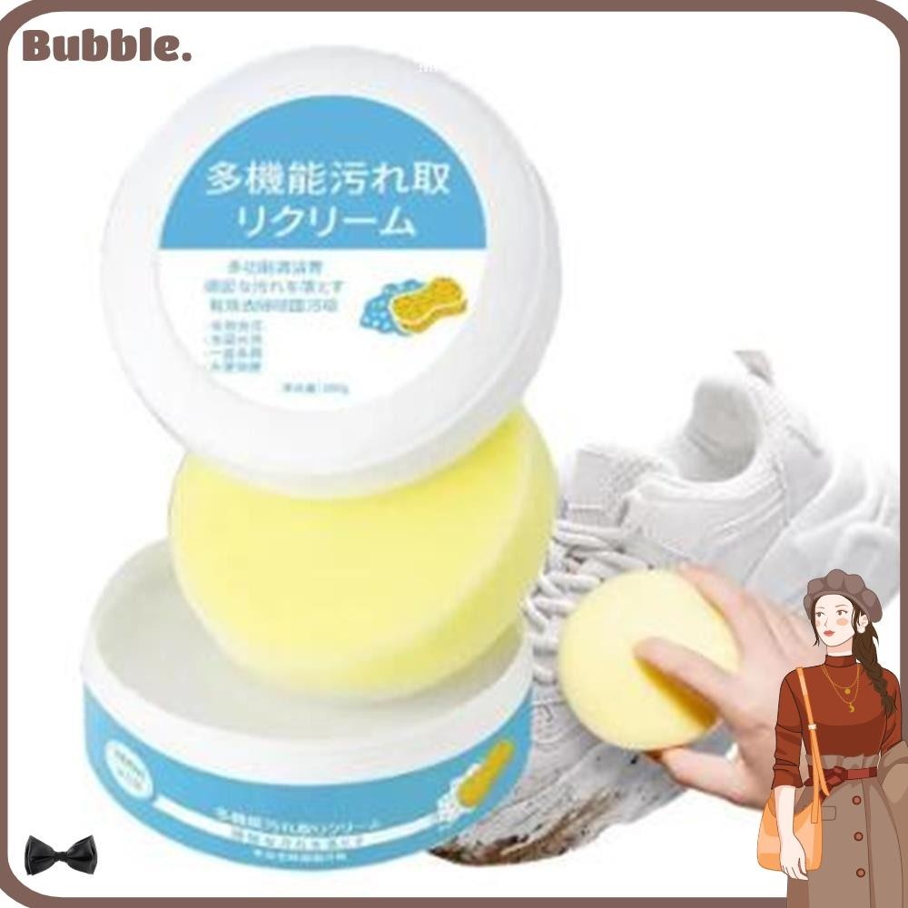 Bubble ครีมทําความสะอาดรองเท้า สีขาว ทําความสะอาดรองเท้า แข็งแรง ทําความสะอาดง่าย ขจัดรอยขีดข่วน ลบขอบดํา ครีมทําความสะอาด อเนกประสงค์