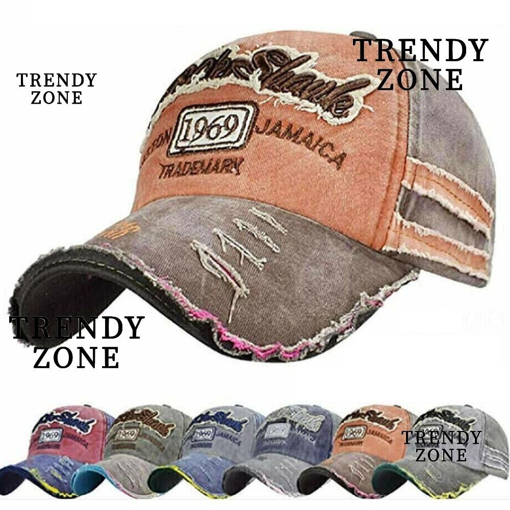 Trendyzone หมวกเบสบอล ปักลาย ปรับได้