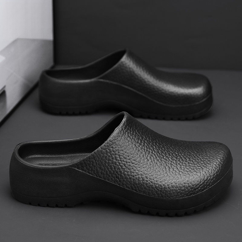 ใหม่ รองเท้าแตะเชฟ ระบายอากาศ กันน้ํา น้ําหนักเบา สีดํา เหมาะกับใส่ทํางาน ห้องครัว แฟชั่นฤดูร้อน สําหรับผู้ชาย 2023 - รูปที่ 2