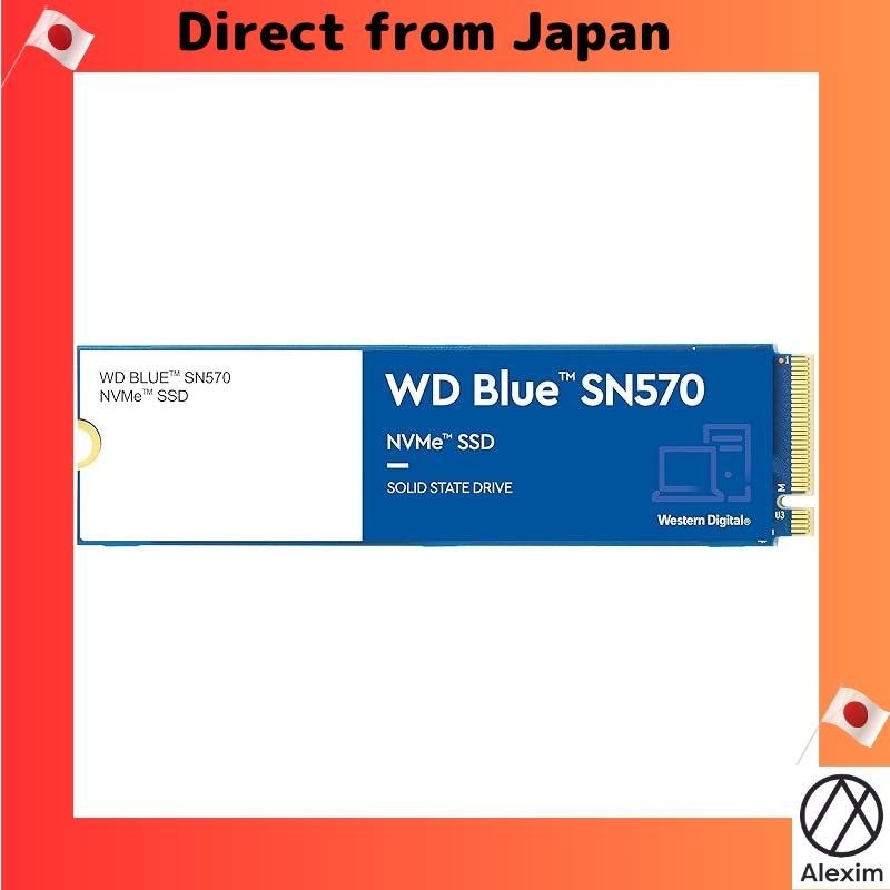 [ส่งตรงจากญี่ปุ่น] โซลิดสเตตไดรฟ์ภายในดิจิทัล 1Tb Wd Blue Sn570 Nvme (Ssd) Gen3 X4 Pcie 8Gb/S M.2 2280 ถึง 3,500Mb/S - Wds100T3B0C
