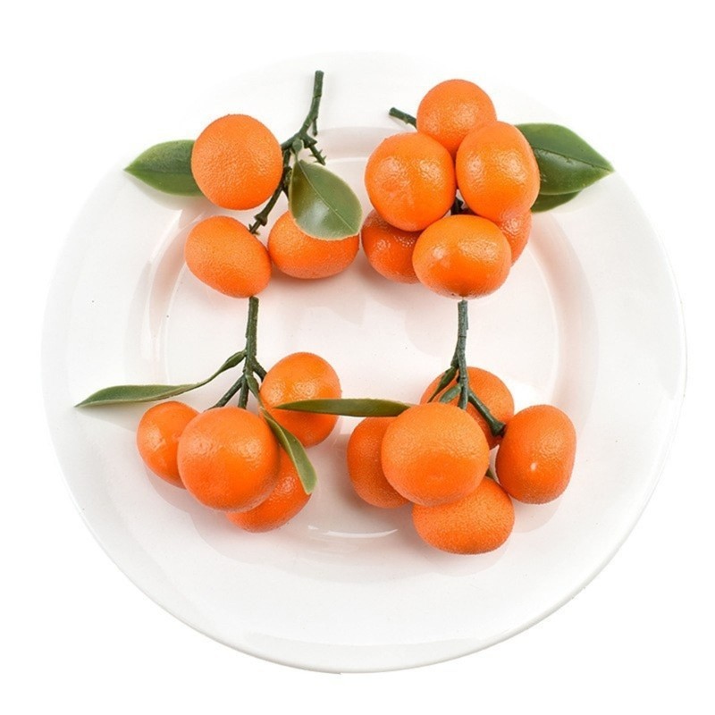 YU จําลอง Tangerine ประดิษฐ์ Tangerine การถ่ายภาพ Props