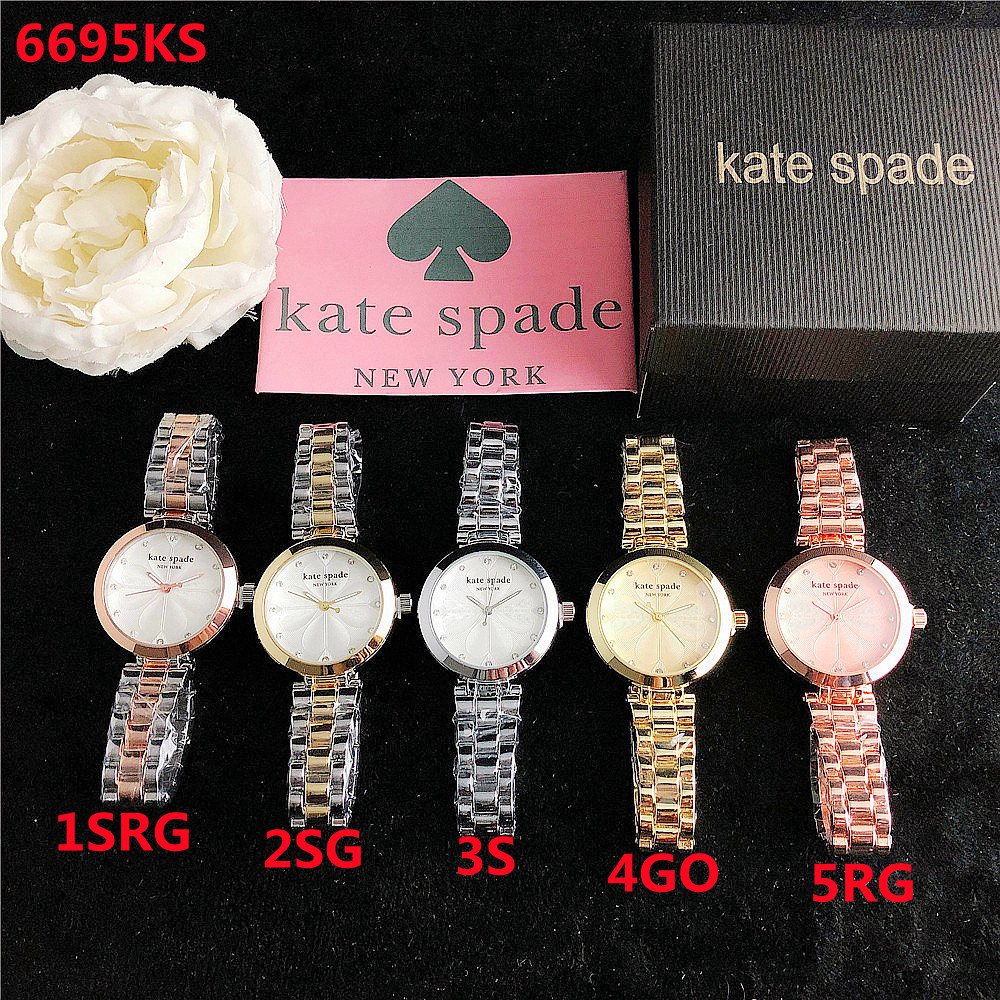 Kate Spade นาฬิกาข้อมือควอตซ์แฟชั่น สายหนัง หน้าปัดกลม หรูหรา สไตล์นักธุรกิจ สําหรับบุรุษ