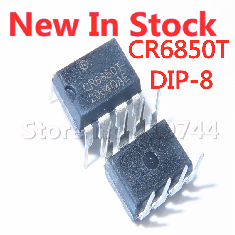 5 ชิ้น/ล็อต 100% คุณภาพ CR6850 CR6850T DIP-8 offline switching power supply IC ในสต็อกใหม่เดิม