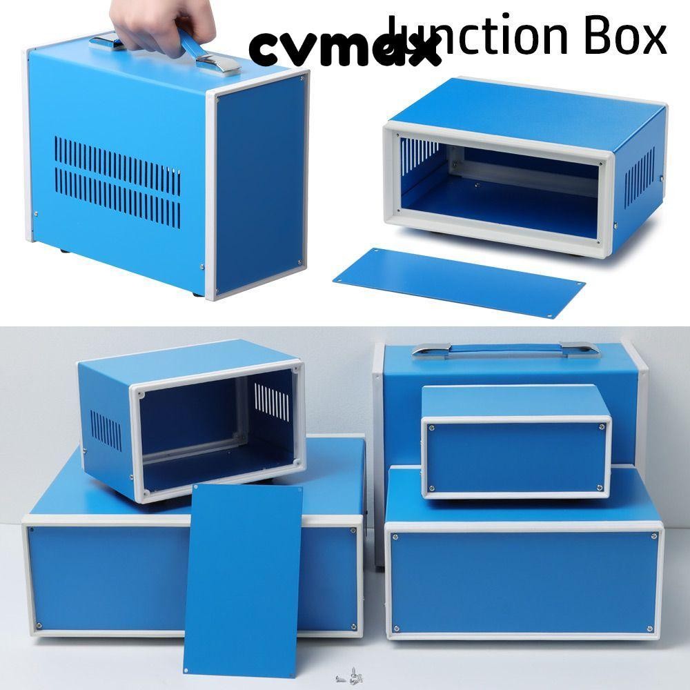 Cvmax กล่องโลหะอิเล็กทรอนิกส์ DIY สําหรับใส่จัดเก็บอุปกรณ์อิเล็กทรอนิกส์