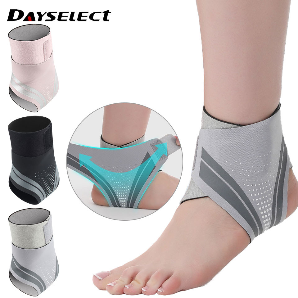 Dayseelect 1 ชิ้นน้ําหนักเบากีฬาข้อเท้าสนับสนุนความดันระบายอากาศบาสเกตบอลป้องกันการวิ่ง