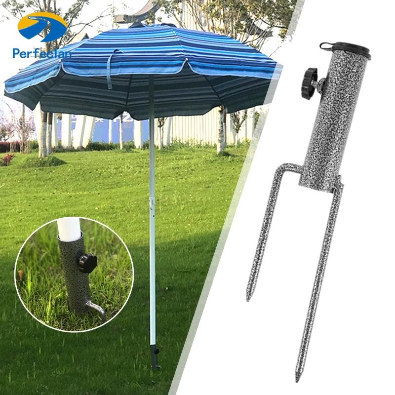 Perfeclan Fishing Camping ร่มฐานขาตั้ง Parasol Holder โลหะ Patio Ground - รูปที่ 6
