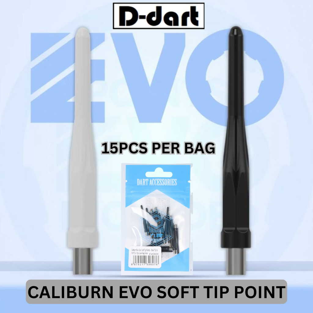 CALIBURN Dart Point - CALIBURN EVO REPLACEMENT SOFT TIP POINT - STEEL TIP TO SOFT TIP 15 ชิ้น/แพ็ค