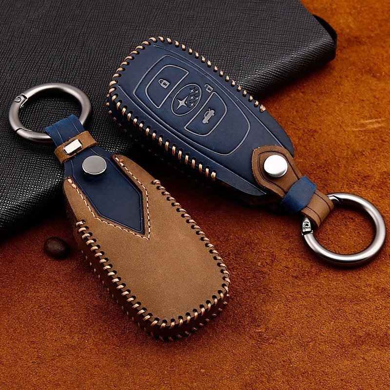 Subaru Subaru Subaru เคสกุญแจ เคสกุญแจ Legacy Outback XV Forester เคสกุญแจหนังแท้เคสป้องกันกุญแจพวงก