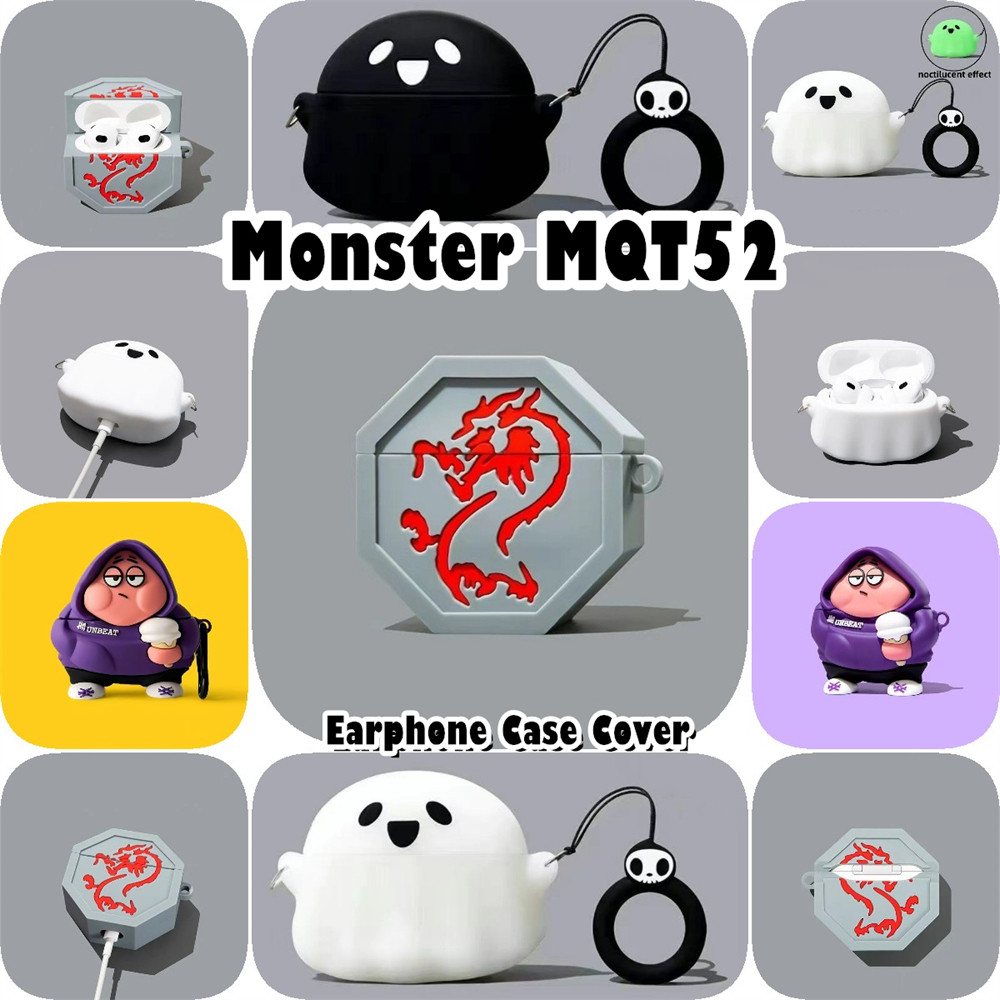 【Case Home】นําไปใช้กับ Monster MQT52 เคส Case เคสหูฟัง การ์ตูนชุดนวัตกรรม ซิลิโคนนุ่ม เคส เคสหูฟัง