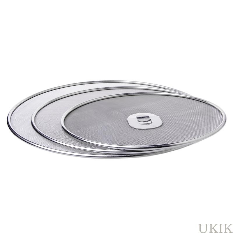 Stainless Steel Cover Lid Oil Proofing Frying Pan Splatter Screen Spill Proof