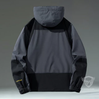 Eaglade เสื้อแจ็คเก็ตขี่มอเตอร์ไซค์ Bomber Rider เสื้อกันลมกันน้ําสําหรับผู้ชายกันรอยขีดข่วน 552 สีเทา E05