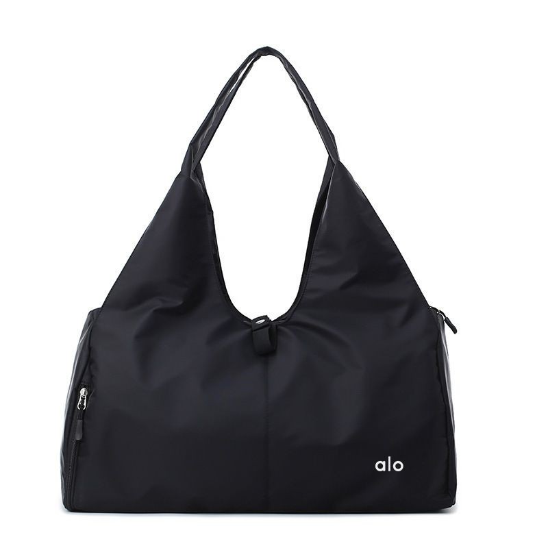 Alo Yoga Fitness Storage กระเป๋าสะพายเดินทางนักศึกษาวิทยาลัยความจุขนาดใหญ่กระเป๋าหิ้วมัลติฟังก์ชั่นแบบพับได้