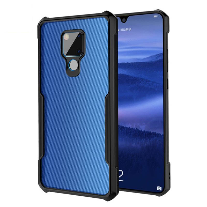 เคสโทรศัพท์สําหรับ Huawei Mate 20 Pro P30 P40 Lite P30Pro กรณีสีดํา Anti-Drop อะคริลิคโทรศัพท์เต็มฝาครอบป้องกัน