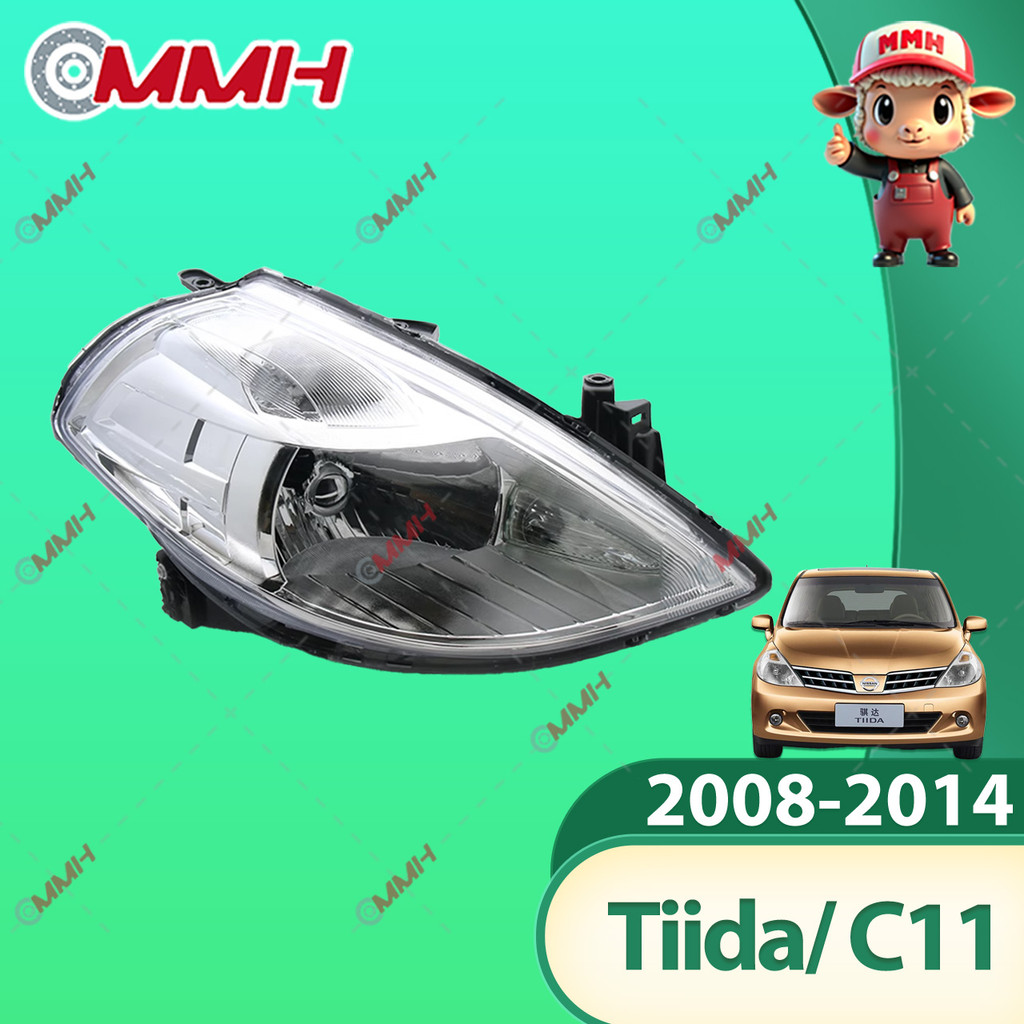 สําหรับ nissan Tiida/nissan Latio C11 08-14 ไฟหน้า โคมไฟหน้า เลนส์กระจก โปรเจคเตอร์ headlamp headlight front light