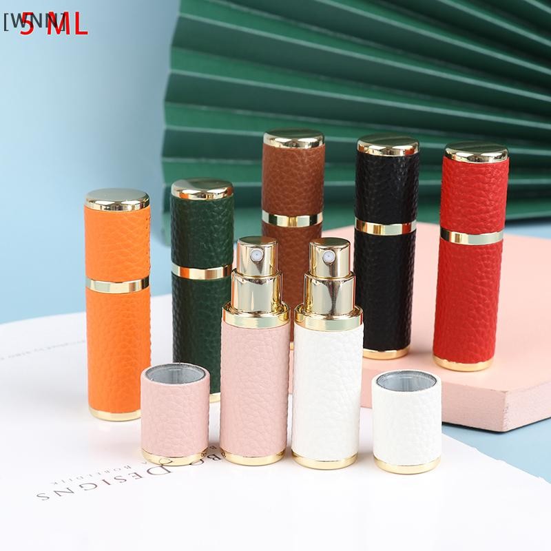 [WNN]Ready Stock 5ML Leather Perfume Bottle Portable er Refillable Empty Perfume Atomizer TH