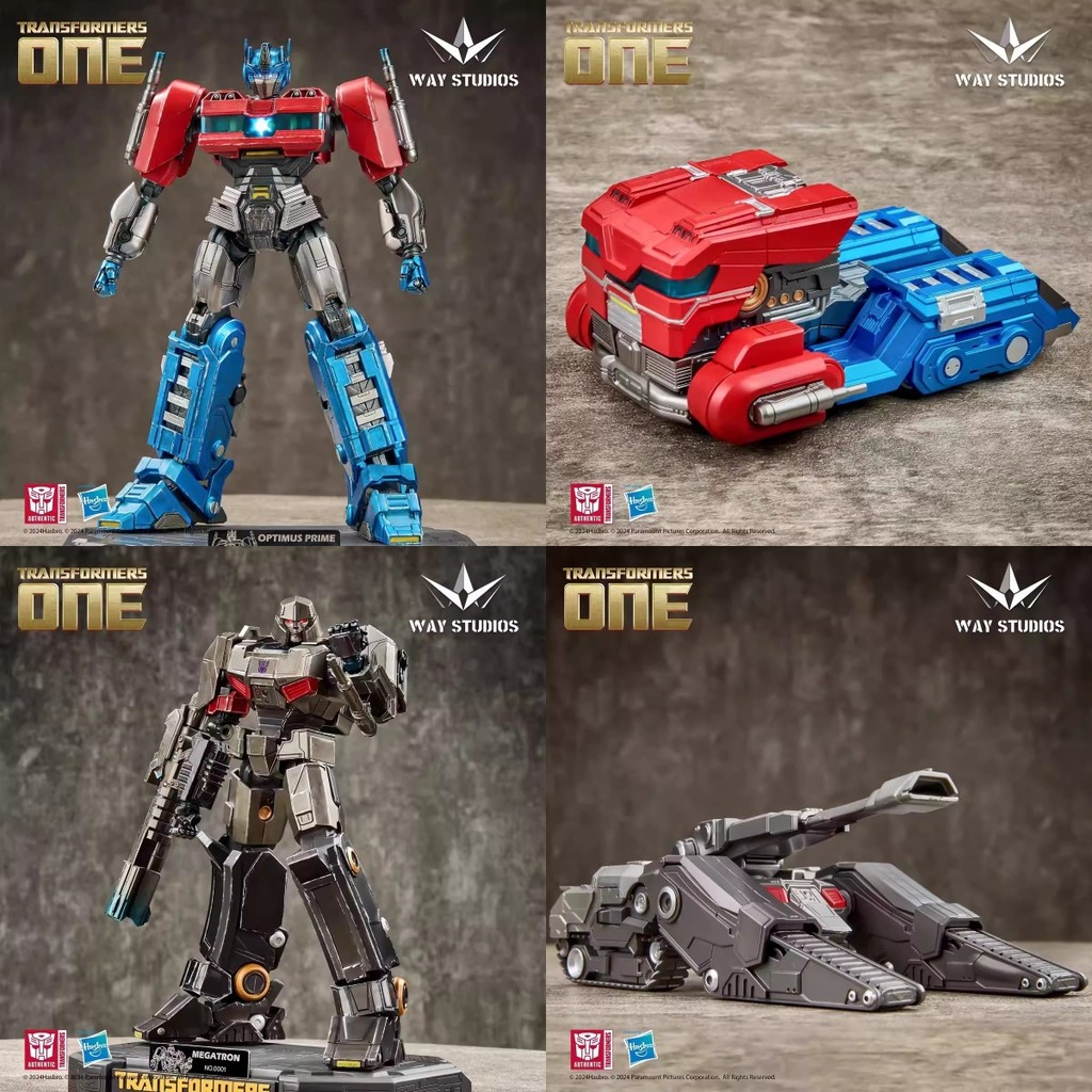 Way STUDIOS Hasbro Transformers Origins Optimus Prime Megatron Ultimate Form Regular Edition Vehicle Form Model
