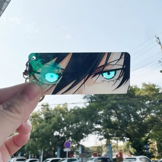 Blue Lock อะคริลิค Luminous Eye Bar พวงกุญแจอะนิเมะอุปกรณ์ต่อพ่วง Isagi Yoichi การ์ดโปร่งใส