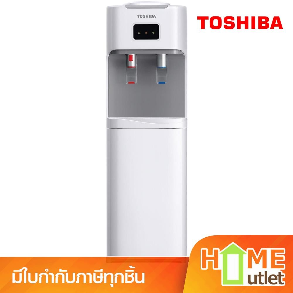 TOSHIBA ตู้กดน้ำดื่ม 2 ก๊อก น้ำเย็น น้ำร้อน สีขาว รุ่น RWF-W1664TK(W1) (14353)