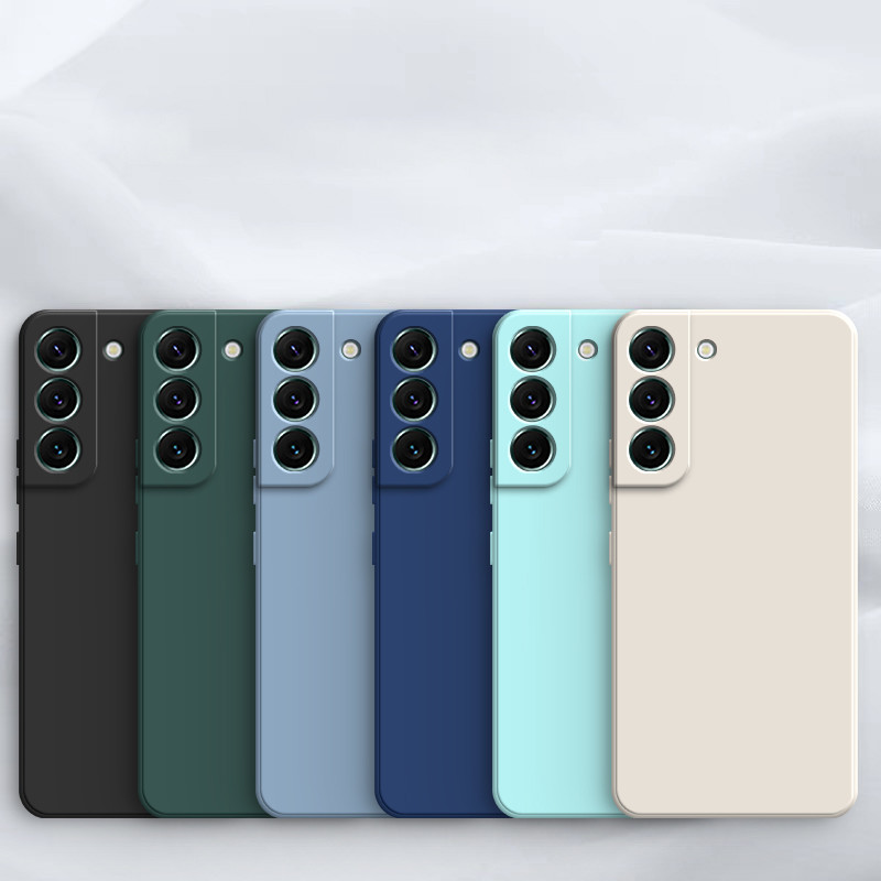 เคส Samsung S25 S25Ultra S25 Plus S24 Ultra S24 Plus S24 Macaron สีซิลิโคนเหลวโทรศัพท์มือถือ drop(1Y