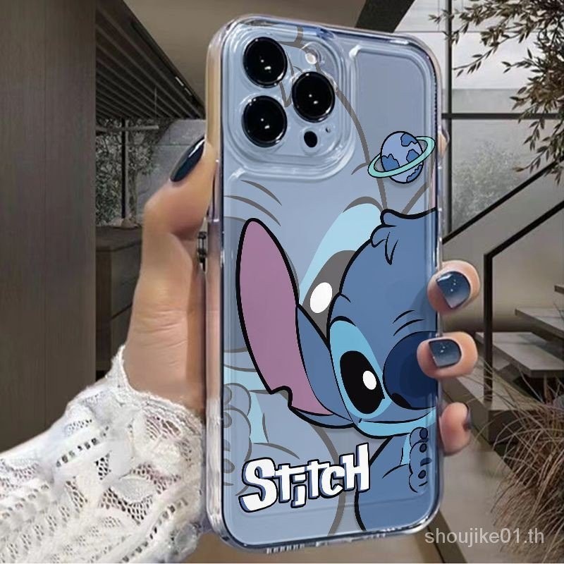 เคสโทรศัพท์มือถือนิ่ม ลายอวกาศ Peek at Stitch สําหรับ Apple Iphone 15 14 12 1311 12 11promax xsmax xs xr AUHF