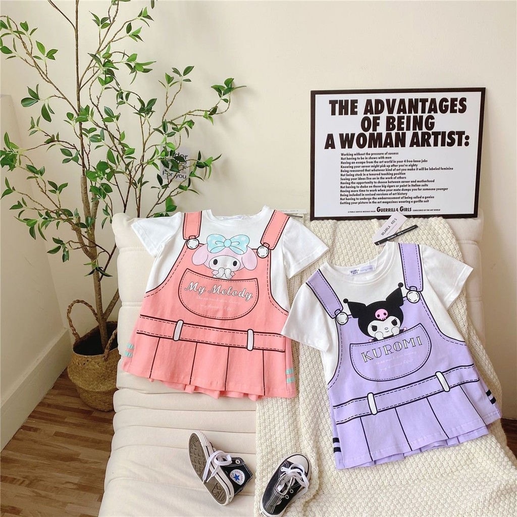 3-10ปีฤดูร้อนสาวแขนสั้นชุดคุโรมิเด็กสาวชุดมายเมโลดี้ - รูปที่ 3