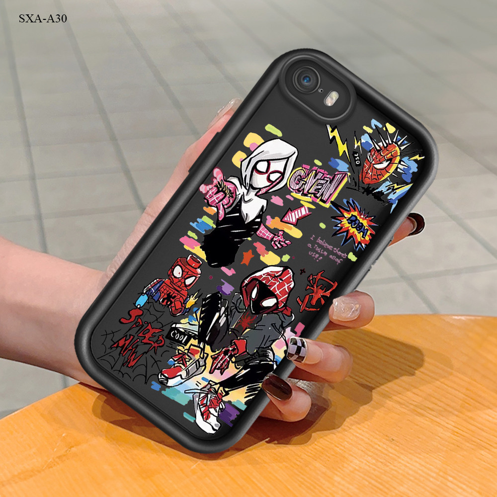 เข้ากันได้กับ Samsung Galaxy A20 A20S A21S A22 A23 A24 A30 A31 A32 A33 A34 4G 5G เคสซัมซุง สำหรับ Case Doodle Gwen Spider Hero เคสโทรศัพท์ Back Cover