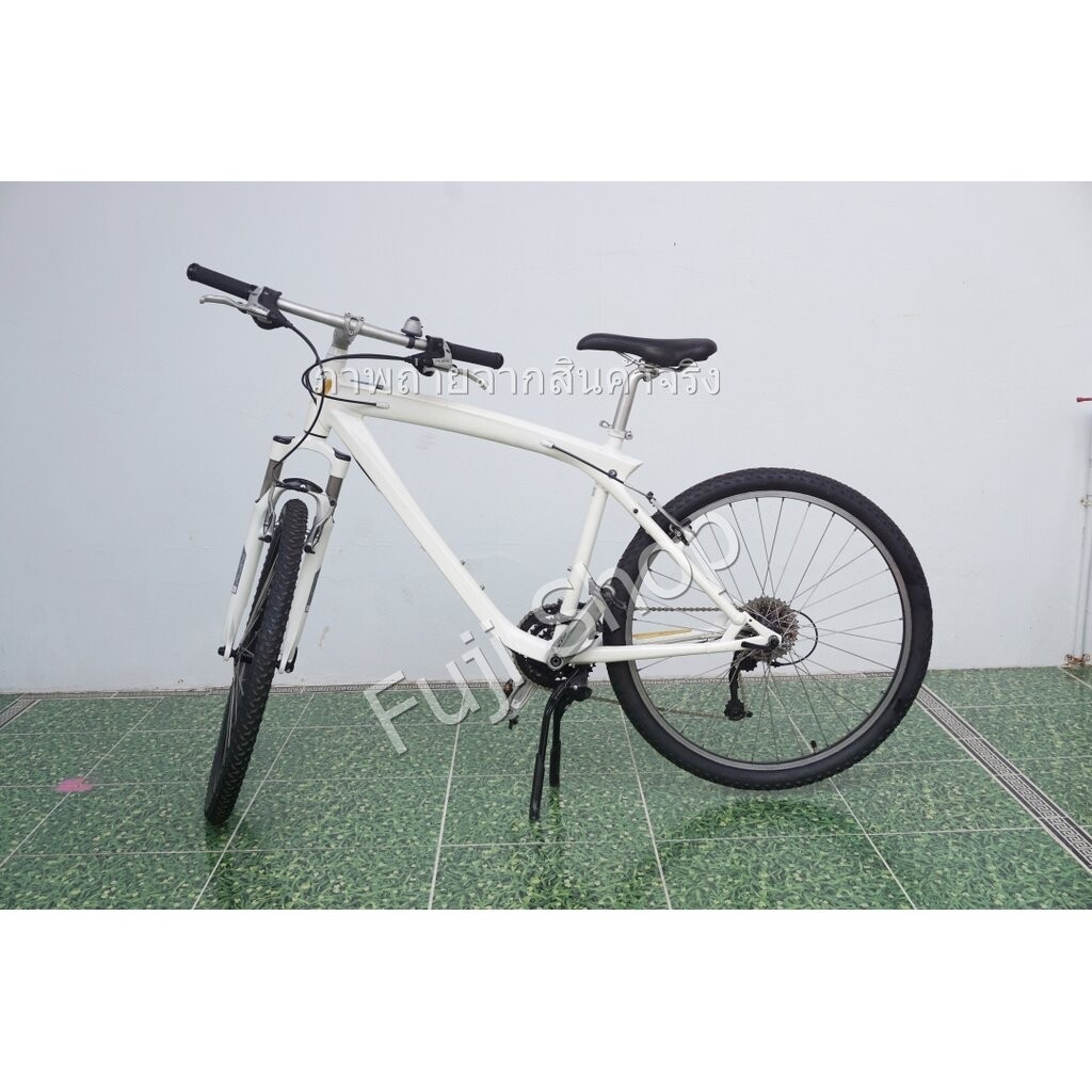 จักรยานเสือภูเขาญี่ปุ่น - ล้อ 26 นิ้ว - มีเกียร์ - อลูมิเนียม - มีโช๊ค - BMW - สีขาว [จักรยานมือสอง]