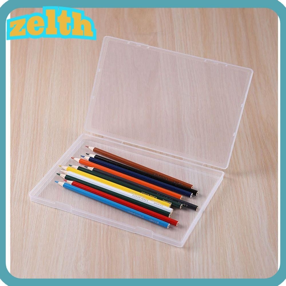 Zelth กล่องพลาสติกใส ทรงสี่เหลี่ยม ขนาดเล็ก สําหรับเก็บของจิปาถะ