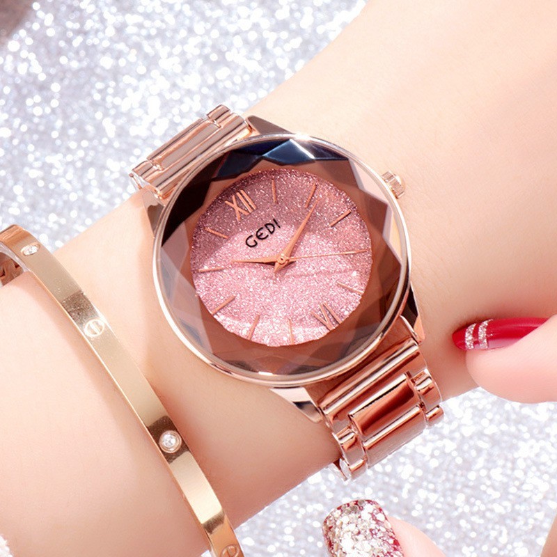 นาฬิกาข้อมือ GEDI 81006 ❤️มาใหม๊ใหม่💎  ของแท้ 100% นาฬิกาแฟชั่น นาฬิกาข้อมือผู้หญิง