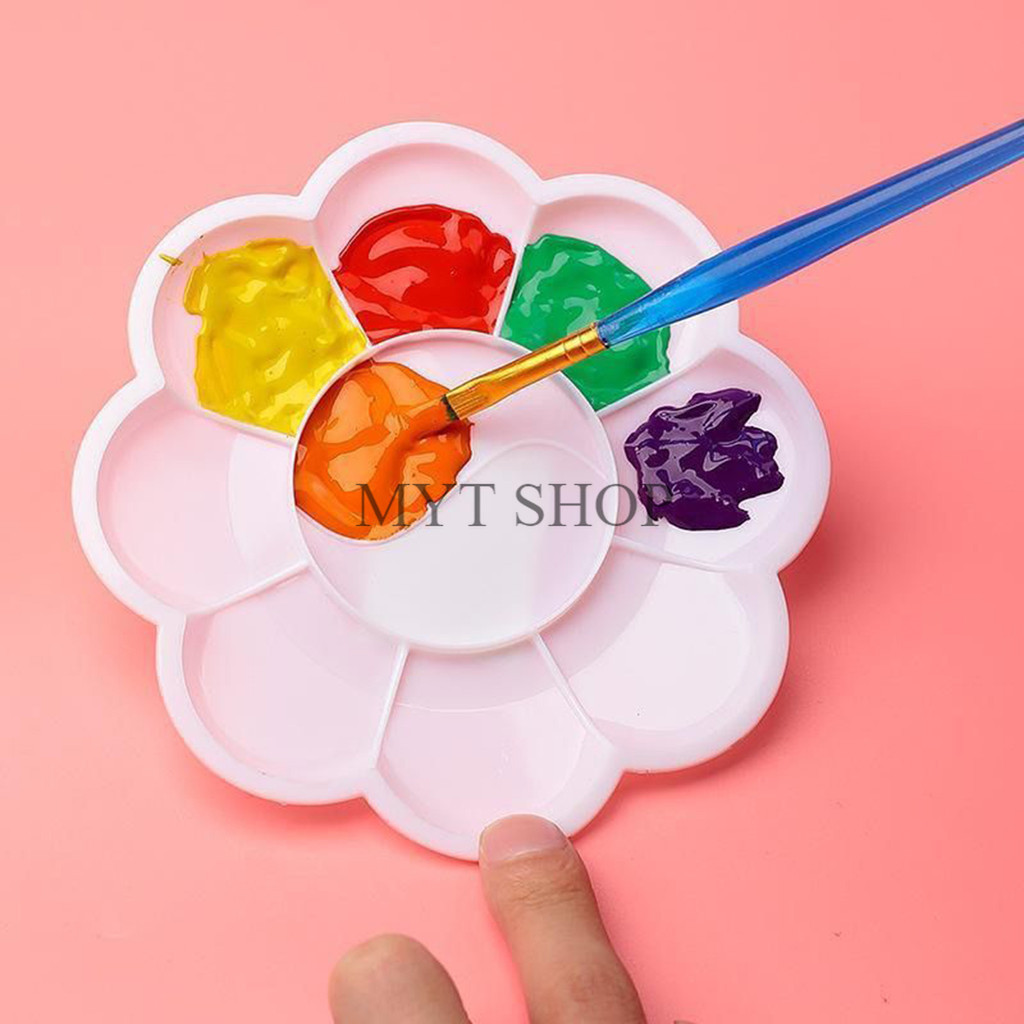 ถาดสีน้ํามัน พลาสติก จานสีน้ำ 3 แบบ 10 18 26 ช่อง อุปกรณ์การเรียน ใช้กับสีได้ทุกชนิด - รูปที่ 5
