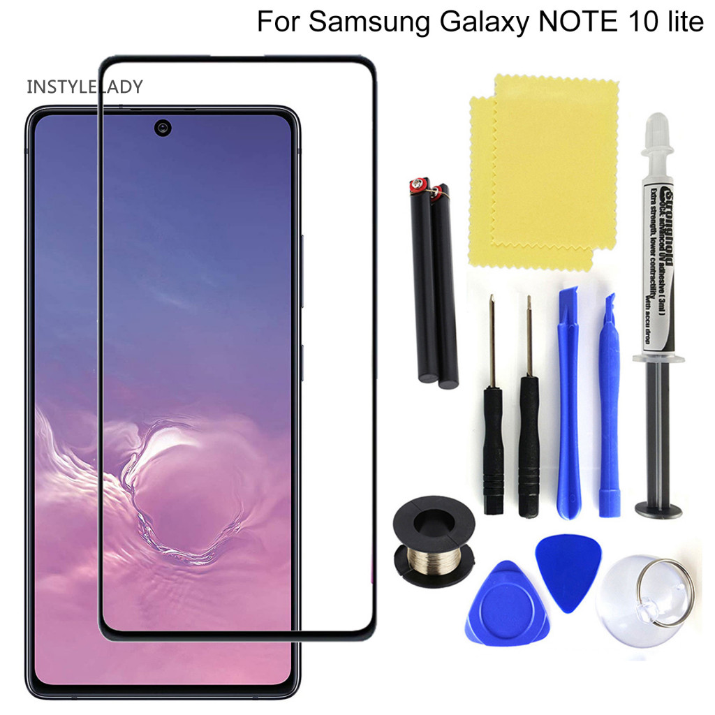 Instylelady หน้าจอสัมผัสโทรศัพท์ แบบเปลี่ยน สําหรับ Samsung Galaxy Note 10 Lite S10 Lite S20 FE