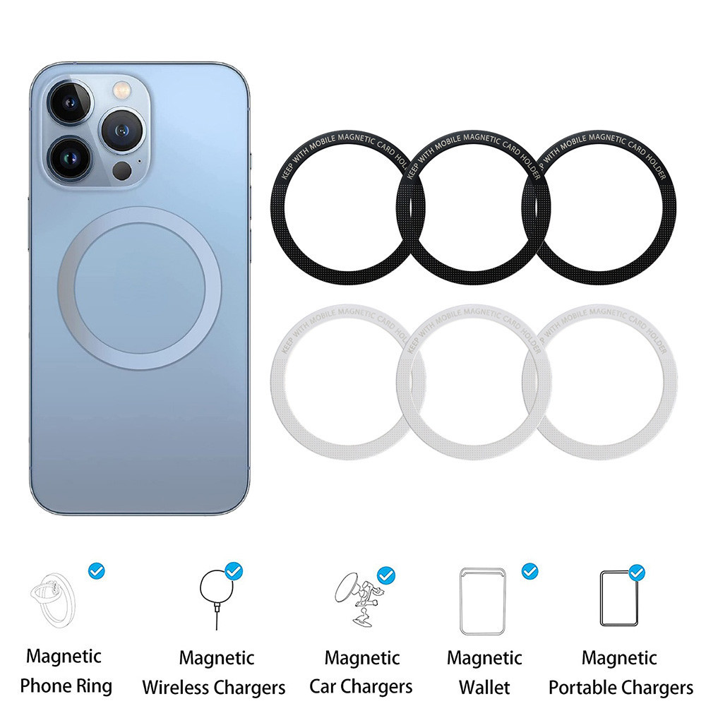 Magsafe Magnetic Ring แหวนแม่เหล็ก แม่เหล็กติดโทรศัพท์ สติกเกอร์แม่เหล็ก ติดเคส เคสแม่เหล็ก