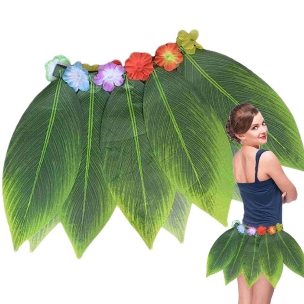 มีตัวเลือก (1 ตัว) กระโปรงใบไม้ กระโปรงฮาวาย ใบไม้เทียม ใบไม้ปลอม flower leaf hawaii m24 shop