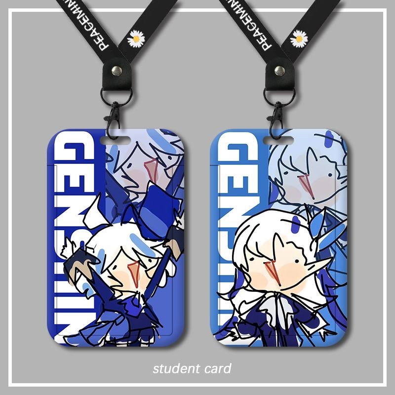 Funny Genshin Funingna Velite Card Holder Student Campus Card Meal Card School Card ID Holder ID Hol