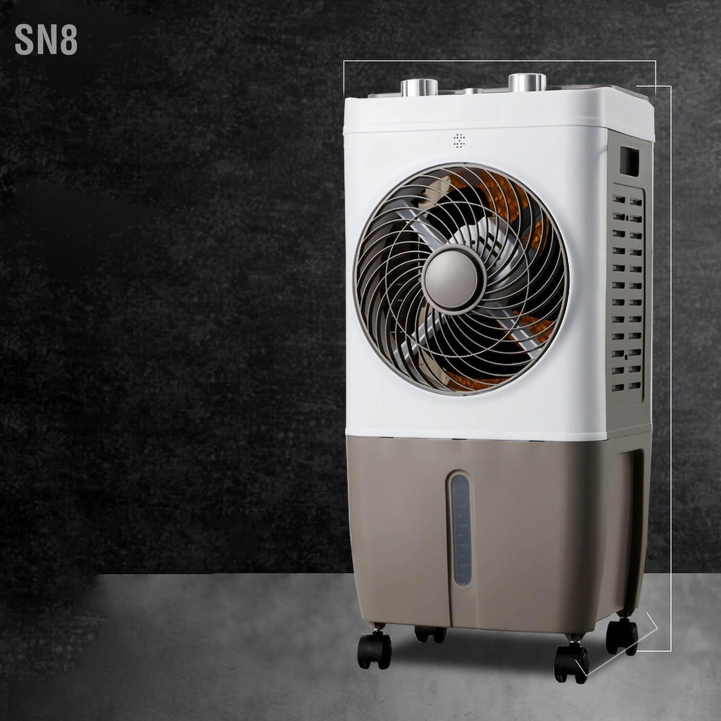 SN8 อุตสาหกรรม Evaporative Air Cooler Strong Winds Commercial มือถือระบายความร้อนด้วยน้ำพัดลมเครื่องปรับอากาศ US 220V