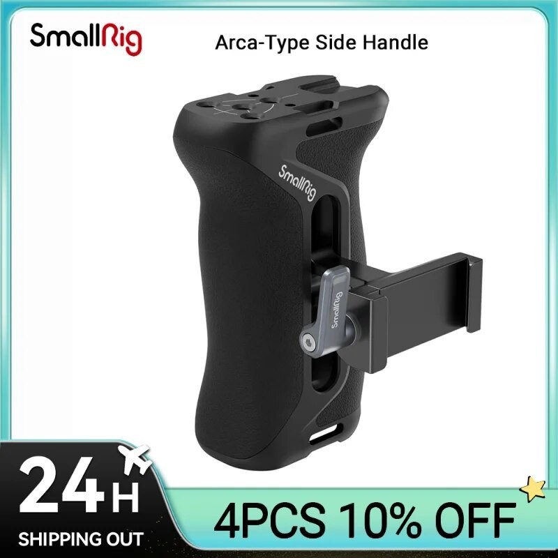 AD SmallRig Arca-Type Side Handle Designed to Facilitate Camera Movement and Stabilize Dualhand Shooting for ARCA-Swiss